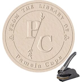 Personalized Book Embosser,Custom from The Library of Book Stamp,Library Embosser,Ex Libris Book Lover Gift in Kuwait