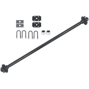 GXYWADY 2000lbs 4 Lug-4 Inch Trailer Axle with U Bolt Kit 52 Inch Hub Face 42 Inch Spring Center Replacement for All Light Duty Trailers in Kuwait