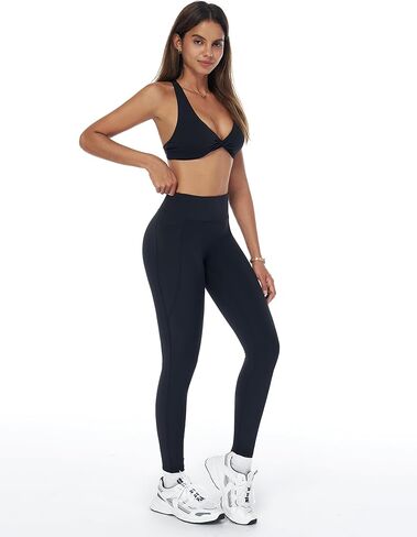 ABOCIW Workout Sets for Women Twist Front Halter Sports Bras High Waist Legging 2 Piece Exercise Gym Yoga Outfit in Kuwait