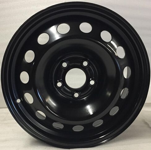16x7 inch Custom Wheel - Black Standard Steel Rim ST Bolt- Pattern 5x110 mm Offset 39 mm in Saudi Arabia
