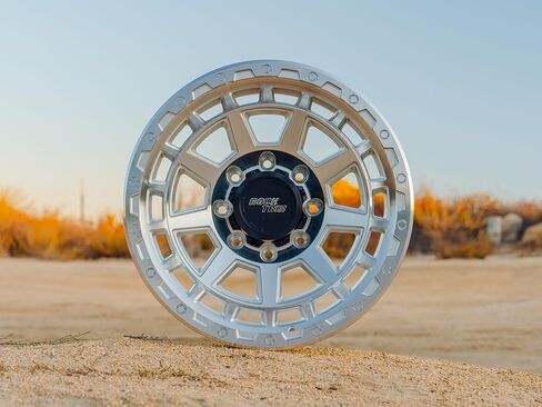 عجلة RockTrix RT110 مقاس 20 بوصة 8x165.1 8x6.5 متوافقة مع دودج رام 2500 (1994-2024)، 20x9 (12 أوفست، 5.5 مساحة خلفية)، أسود، تناسب أيضًا شيفروليه جي إم سي 2500 3500 in Kuwait