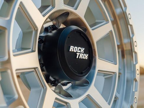عجلة RockTrix RT110 مقاس 20 بوصة 8x165.1 8x6.5 متوافقة مع دودج رام 2500 (1994-2024)، 20x9 (12 أوفست، 5.5 مساحة خلفية)، أسود، تناسب أيضًا شيفروليه جي إم سي 2500 3500 in Kuwait