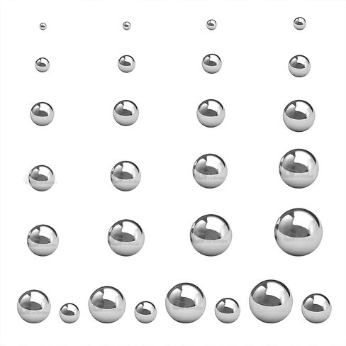 304 Stainless Steel Precision Bearing Balls, High Polished Surface, Solid Construction (2.5mm 500Pcs) in Saudi Arabia