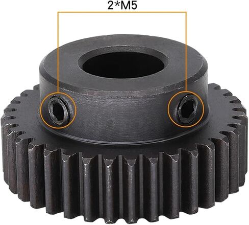 ترس 1M-36T/37T/38T/39الأسنان SC45 # مادة الكربون الصلب حفز حجم التجويف 6/8/10/12 مللي متر 1 قطعة (10 مللي متر ، 38 أسنان) in Kuwait