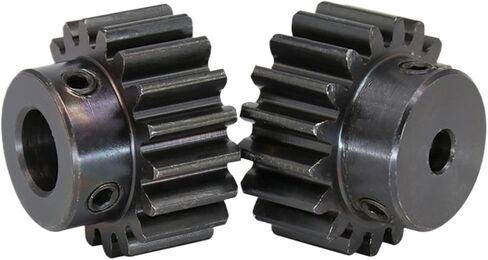 1.5M-17T/18T Inner Bore 5/6/6.35/8/10/12mm Teeth Thickness 12 Carbon Steel Metal Gears 1Pcs(12 mm,1.5M18T) in Kuwait