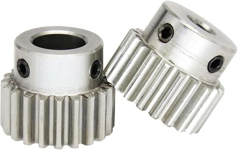 Spur Gear 1M-19T/20T Bore Size 6/8/10mm 304 Stainless Steel Teeth Thickness 10 1Pcs(1M20T (Bore 8 mm)) in Kuwait