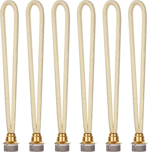 Maitys 6 Pieces Catalytic Wick Replacement Oil Lamp Wick Replacement Wick Catalytic Air Control Catalytic Burner Lamps Wick for Catalytic Burner Diffuser Aromatherapy, Silver, Gold in Kuwait