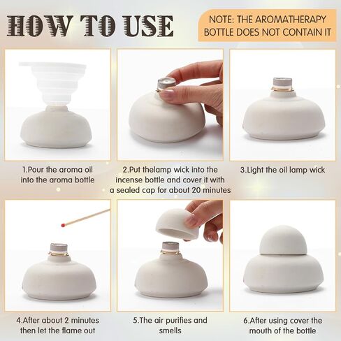 Maitys 6 Pieces Catalytic Wick Replacement Oil Lamp Wick Replacement Wick Catalytic Air Control Catalytic Burner Lamps Wick for Catalytic Burner Diffuser Aromatherapy, Silver, Gold in Kuwait