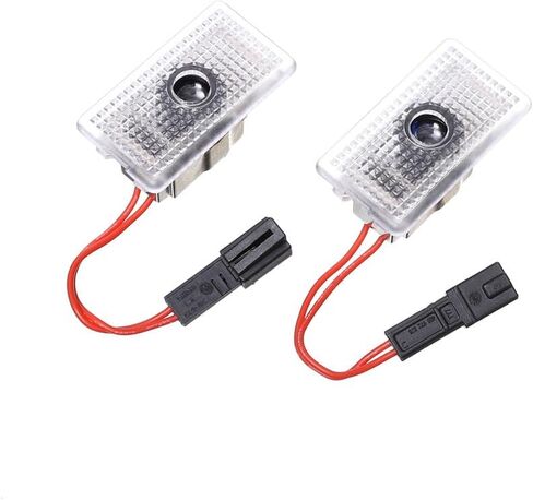 Car Led Logo Projector Puddle Lights for Tesla Model Y/3/S/X Accessories, No Fade 4K-HD Courtesy Welcome Lights (2 Pack) in Kuwait