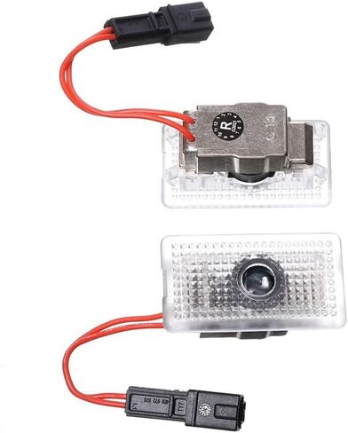 Car Led Logo Projector Puddle Lights for Tesla Model Y/3/S/X Accessories, No Fade 4K-HD Courtesy Welcome Lights (2 Pack) in Kuwait