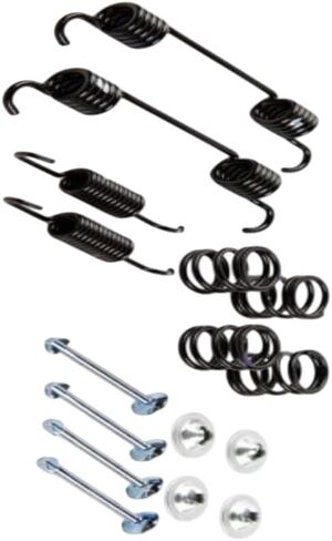 KarParts360 For Chevy Colorado 2015-2022 Parking Brake Hold Down And Return Spring Rear | With Cups And Pins | Replacement For 23261452 in Kuwait