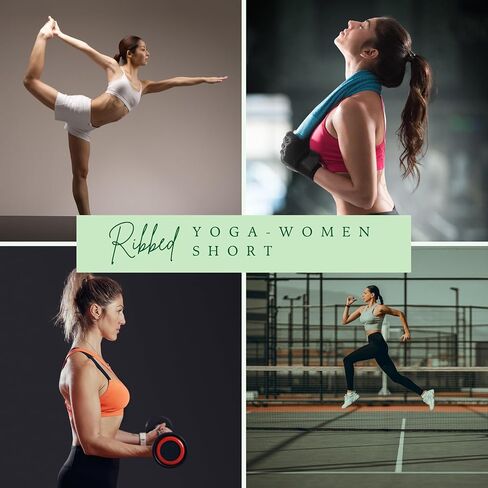 Custom Ribbed Yoga Shorts - Comfortable & Stylish Activewear for Women Short in Saudi Arabia