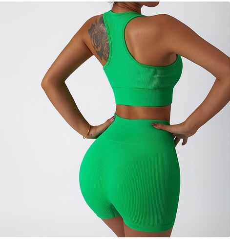 Custom Ribbed Yoga Shorts - Comfortable & Stylish Activewear for Women Short in Saudi Arabia