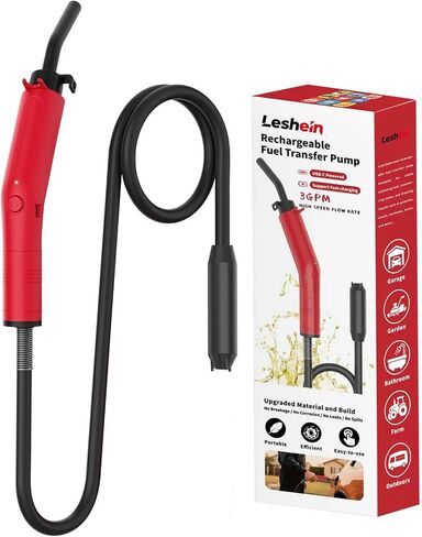 Fuel Transfer Pump 3GPM, USB Rechargeable Electric Siphon Pump for Gasoline Diesel Water, Portable Leakproof Gas Can Pump with Upgraded Hose Material & Build, Ultra-Fast Oil Transfer Pump in Saudi Arabia