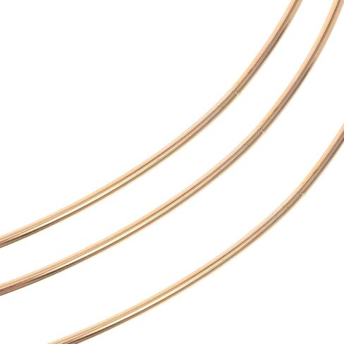 Toyvian 4pcs Metal Rings for Crafts - 13.76 inch Floral Hoop Wreath Macrame Gold Hoop Dream Catcher Ring for Making Wedding Wreath Decor DIY Crafts in Saudi Arabia