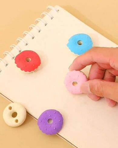 4pcs Mini Ice Cream Colorful Erasers Set Cute Eraser Creative Puzzle Erasers LCC725-13 in Saudi Arabia