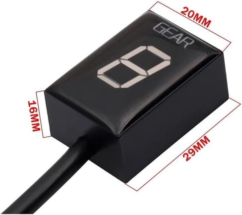 مقياس التحول الرقمي لـ Fzs1000 لـ YZF لـ R1 لـ Mt03 لـ MT 01 لـ XJR400 لـ Fjr1300 لـ Xt660 عرض مؤشر تروس الدراجات النارية (أحمر) in Saudi Arabia