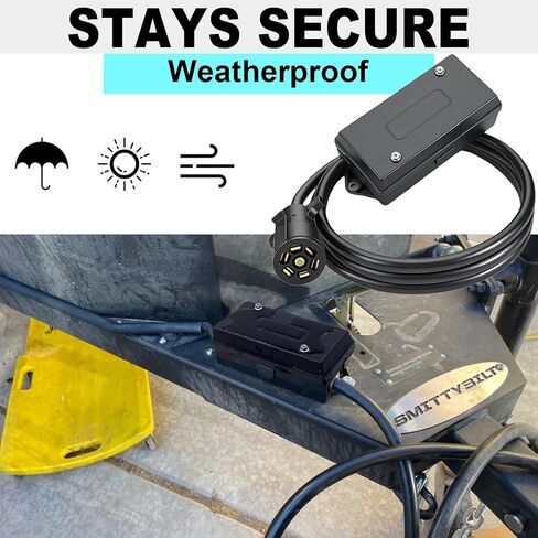 صندوق توصيل المقطورة ذو 7 اتجاهات، موصل أسلاك المقطورة شديد التحمل، صندوق توصيل كهربائي مقاوم للطقس لإعادة توصيل أسلاك التخييم والقوافل RV، صندوق وصلات 7 عصابة in Kuwait