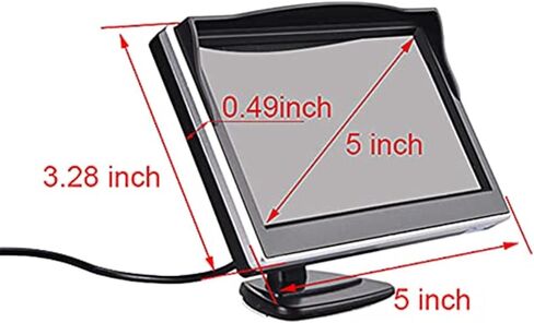 Brake Light Camera Night Vision Camera HD with +5 Monitor for LWB Sprinter W906 324H 524H for Crafter Transporter Third Brake Light Camera in Saudi Arabia