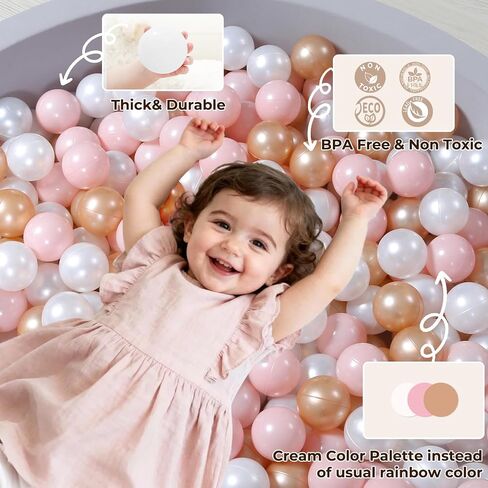 TRENDPLAY Plastic Balls for Ball Pits 2.2 Inch, Pack of 50 100 200 500 Hollow Balls, Perfect for Toddler Baby Pools,Party,Festival Decoration in Saudi Arabia