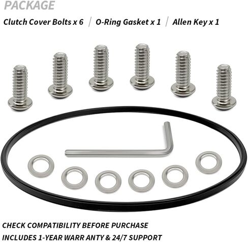 6 PCS-304 Stainless Steel Replacement Derby Cover Screw Bolt Kit for Sportster 883 1200, Iron Roadster Seventy Forty Eight OEM #25463-94A 943 in Saudi Arabia