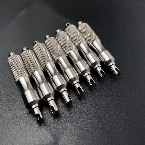 Tire Valve Core Stems Remover Screwdriver Keychain Auto Truck Bicycle Wheel Repair Tool Dual Use Car Accessories Tire Remover in Saudi Arabia