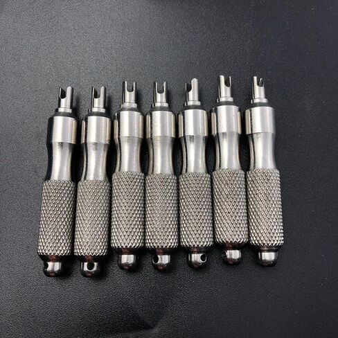 Tire Valve Core Stems Remover Screwdriver Keychain Auto Truck Bicycle Wheel Repair Tool Dual Use Car Accessories Tire Remover in Saudi Arabia