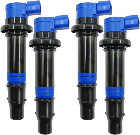 Racing Performance EFI Motorcycle Ignition Coil Packs Set Of 4 Compatible With Yamaha FZ1 FZS1 Vmax 1700 YZF-R1 YZF-R6 YZF-R6S MT-07 1WS R1 YZF-R1 FZ8 R6 RJ15 Bj Engine Replacement for F6T558 in Kuwait