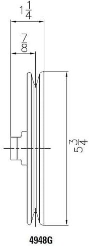 Mr. Gasket 4948G Chrome Power Steering Pulley in Kuwait