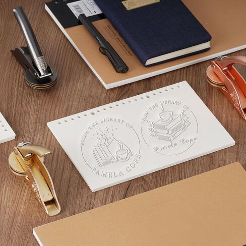 Personalized Book Embosser,Custom from The Library of Book Stamp,Library Embosser,Ex Libris Book Lover Gift in Kuwait