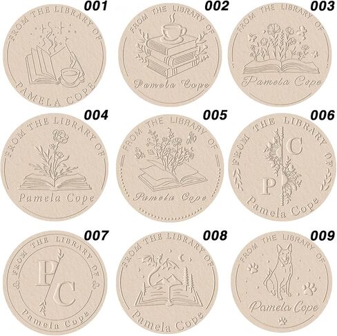 Personalized Book Embosser,Custom from The Library of Book Stamp,Library Embosser,Ex Libris Book Lover Gift in Kuwait