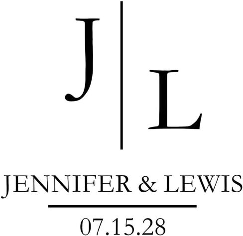 Personalized Wedding Embosser | Custom Made with Initials or Monograms for Couples | Elegant Designs for Stationery, Invitations, Napkins, and More (Design 6) in Kuwait