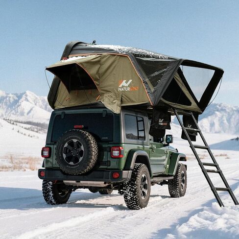 Bayati Naturnest Sirius 1 Hardshell Rooftop Tent, Clamshell Pop Up Car Roof Tent for 2-3 Person Camping, Waterproof UV-Resistant 4 Season Overland Tent for SUV, Truck, Jeep, Van, Trailer in Saudi Arabia