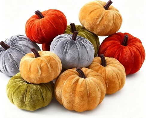 6pcs mini الاصطناعي اليقطين ، مثالي للسقوط الاصطناعي والقرع الهالوين للوح الطاولة ، mantel ، ديكور حفلة العطلات in Saudi Arabia