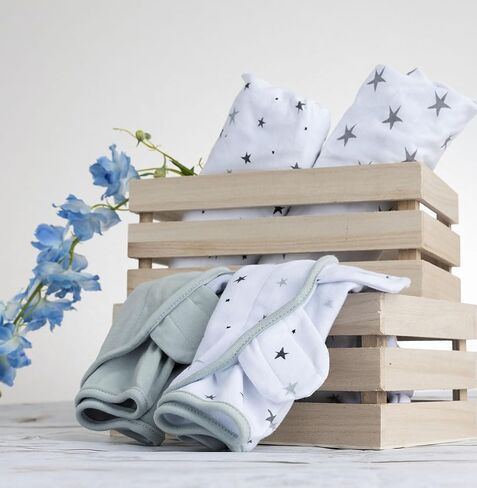 Ely's & Co. Adjustable Swaddles for Newborn, Baby Swaddles 0-3 Months, Swaddle Sack for Baby Girl/Boy, 2 Pack (Grey Star) in Saudi Arabia