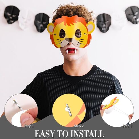 NUOBESTY Elastic Barbed Cord, 200pcs Elastic Cords with Metal Ends Round String Extender Strap Rope for Mask Stretch Loop Band Mask Lanyard for DIY Party Hats, Masks in Saudi Arabia