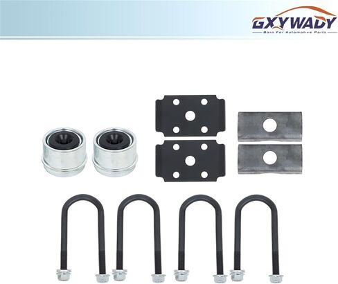 GXYWADY 2000 رطل 4 العروة - 4 بوصة محور المقطورة مع طقم مسمار U 52 بوصة محور الوجه 42 بوصة استبدال مركز الربيع لجميع المقطورات الخفيفة in Saudi Arabia