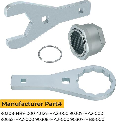 M MATI 45mm & 56mm Rear Axle Nut Wrench Tools & Axle Lock Nut Clip Bolt Jam Sleeve for Honda TRX250X TRX450R TRX450ER TRX400X TRX300X Sportrax 300 400 ATC250R ATC350X 1985-2014 90308-HB9-000 in Saudi Arabia
