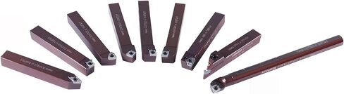 Accusize Industrial Tools 5/8" 9 Pieces/Set, Indexable Carbide Turning Tools and Boring Bar, 2988-0058 in Saudi Arabia