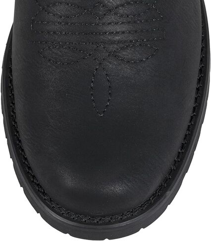 J's.O.L.E Men's Western Boots Round Toe Cowboy Boots للرجال مع التطريز الكلاسيكي على أحذية العمل الغربية in Saudi Arabia