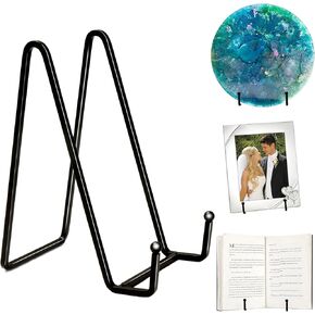 12 Pack 6"Plate Stands for Display,Metal Plate Holders Display Stands Can Be Used for Picture Stands,Book Stands for Display,Plate Display Stands,Easel,Photo Frame Stands,Plaque Stands,Desktop Stand. in Kuwait