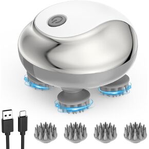 ORIA Electric Cat Massager, Handheld Cat Head Massager, Waterproof Pet Massager with 8 Massage Heads, 3 Modes, Type-C Charging Port, for Relieving Stress, Strengthen Bonding in Kuwait