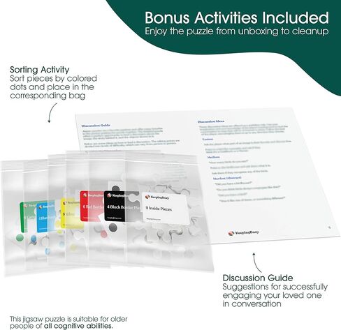 Keeping Busy Dementia Puzzles for Elderly - Large Piece Puzzles for Seniors - 35 Piece Jigsaw Puzzle Hot Rod Show - Color Coded with Templates - Dementia Activities for Seniors - Easy Adult Puzzle in Kuwait