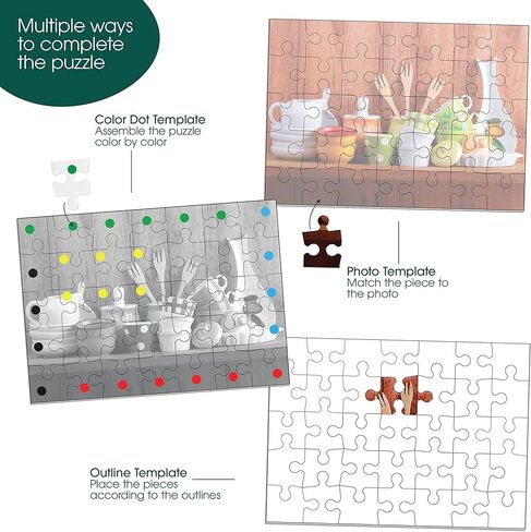 Keeping Busy Dementia Puzzles for Elderly - Large Piece Puzzles for Seniors - 35 Piece Jigsaw Puzzle Hot Rod Show - Color Coded with Templates - Dementia Activities for Seniors - Easy Adult Puzzle in Kuwait