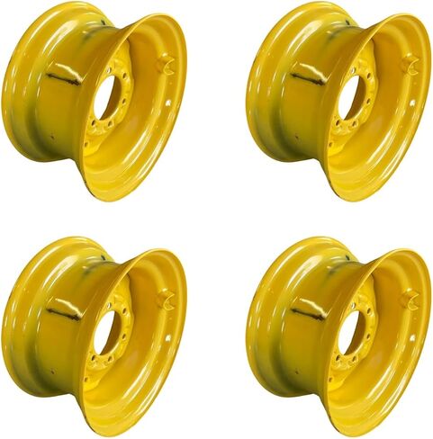 Set of 4-10-16.5 6-lug Rims for New Holland-16.5X8.25X6 TITAN EW USA Skid Steer Wheels/Rims for New Holland L553, L555, LX465, LX485 & more -6 bolt, 5.13" Back Spacing- fits 10X16.5 Tires in Saudi Arabia