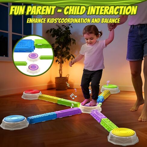 أحجار التوازن للأطفال، دورات العوائق، الألعاب الحسية للأطفال الصغار، أحجار القفز غير القابلة للانزلاق، ألعاب اللعب الداخلية والخارجية in Kuwait