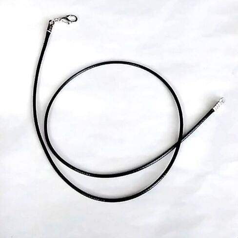 30 Pcs 9.45 Inch Black Bulk Leather Necklace Cords with Clasps, Black Adjustable DIY Jewelry Making Supplies in Saudi Arabia