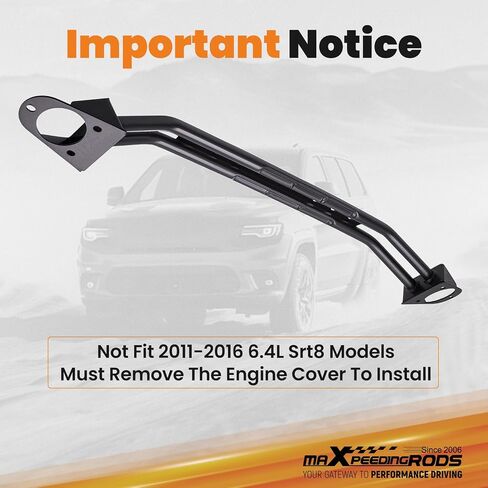 دعامة برج دعامة أمامية من maxpeedingrods لشاحن دودج ماغنوم، كرايسلر 300C 2005-2023 شريط تبختر مزدوج in Saudi Arabia
