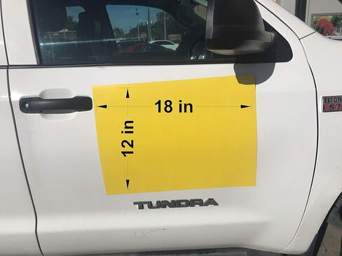 Yard Signs Yellow Blank Magnets (2 Pack) – Blank Car Magnet 18x24 inch – Perfect Magnet for Car to Advertise Business, Cover Company Logo (for HOA), Prevent Car Scratches & Dents (Large), White in Saudi Arabia