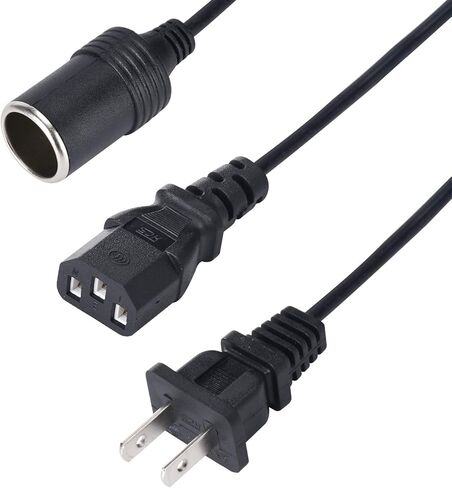 12V 10A Car Power Adapter Female Auto Cigarette Lighter Plug, AC 100-240V to DC 12V 10A 120W Power Supply Adapter AC to DC Converter Transformer for Car Powered Device in Kuwait